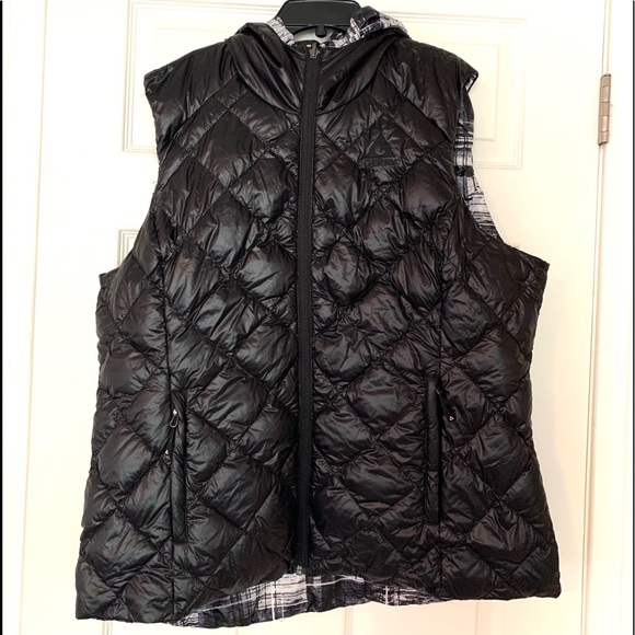 Gerry Packable Reversible Down Vest Black Grey XXL - Picture 5 of 16